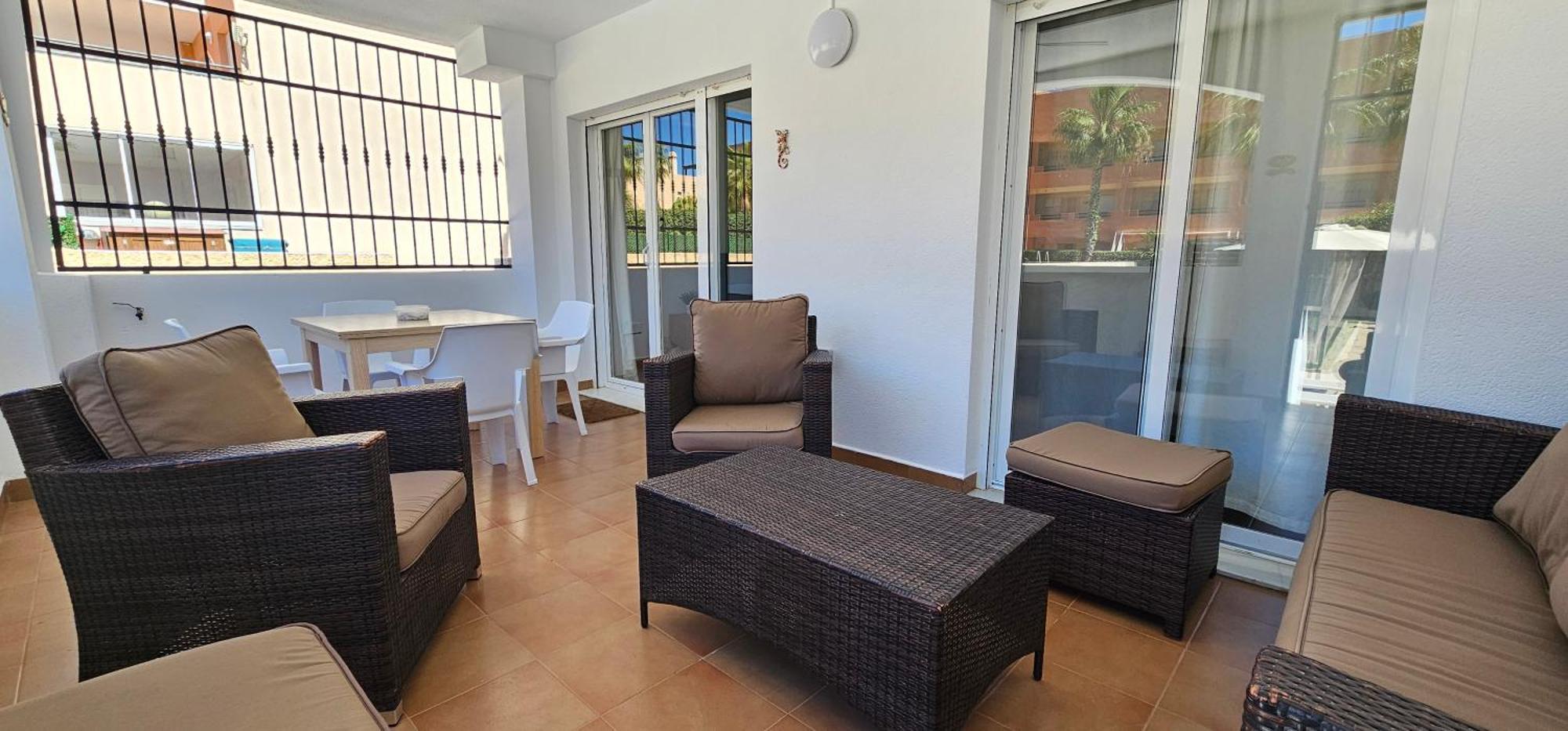 Apartamentos Paraiso Vera Playa: Beachfront with Private Pool and Garden Exterior photo